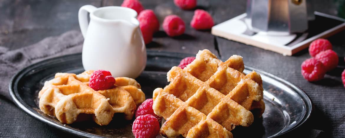 Gesunde Proteinwaffeln