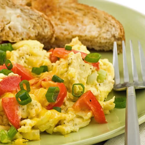 paprika-ruehrei-rezept Paprika-Rührei Frühstück Rezept zur Stoffwechselkur